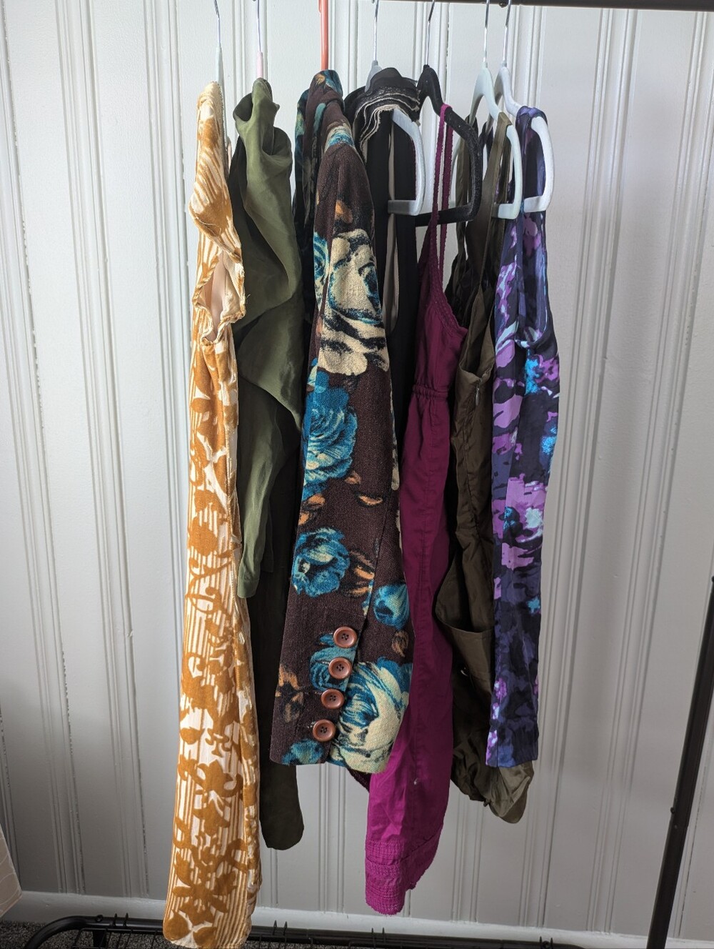 Womens XS 7pc Moody Romantic Silk Velvet Ruffle Designer Bundle Whimsigoth